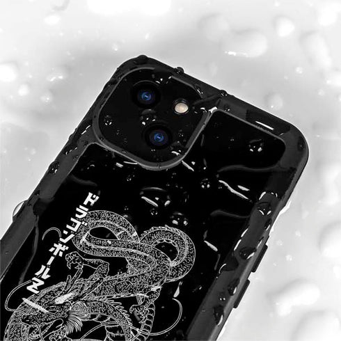 Dragon Ball Z Negative Shenron iPhone 15 Waterproof Case
